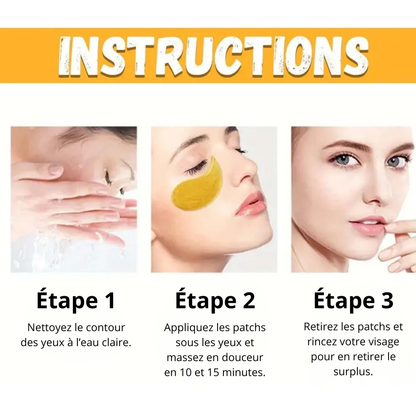 Patchs pour les Yeux Curcuma Vitamine C – Éclat et Hydratation Intense