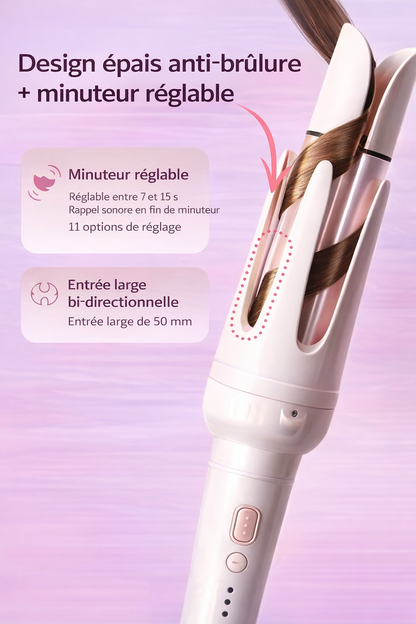Fer à friser Boucle d'Or à Rotation Automatique- Splendeur&Élégance